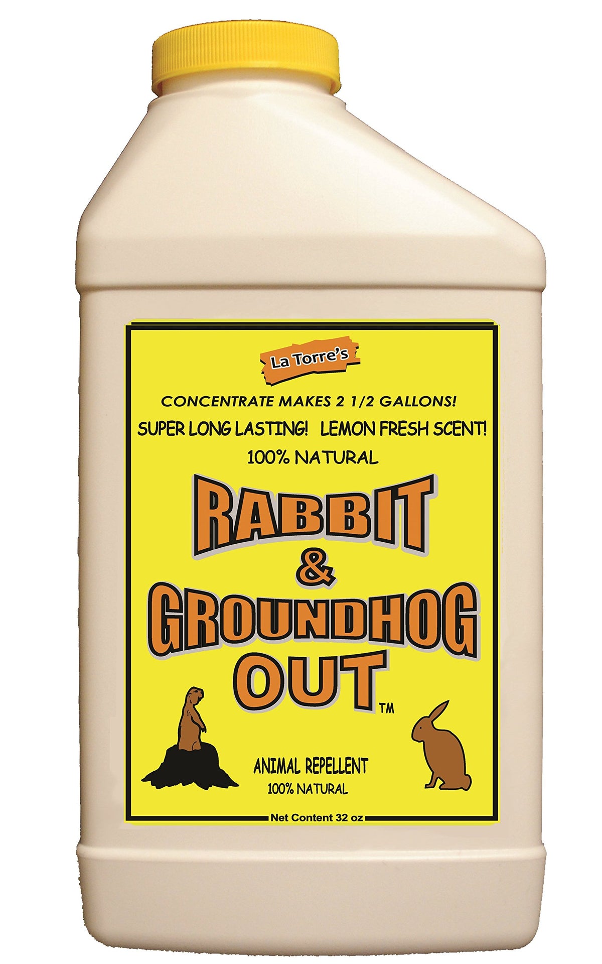 Deer Out Rabbit & Groundhog Repellent 32oz concentrate bottle front view