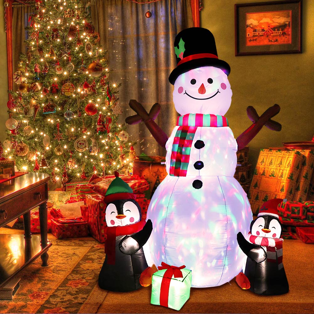 Deflated OurWarm snowman for seasonal storage