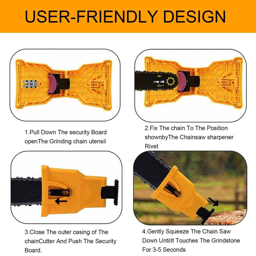 Dekvoraq Chainsaw Sharpener kit with all components