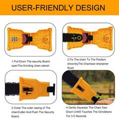 Dekvoraq Chainsaw Sharpener kit with all components