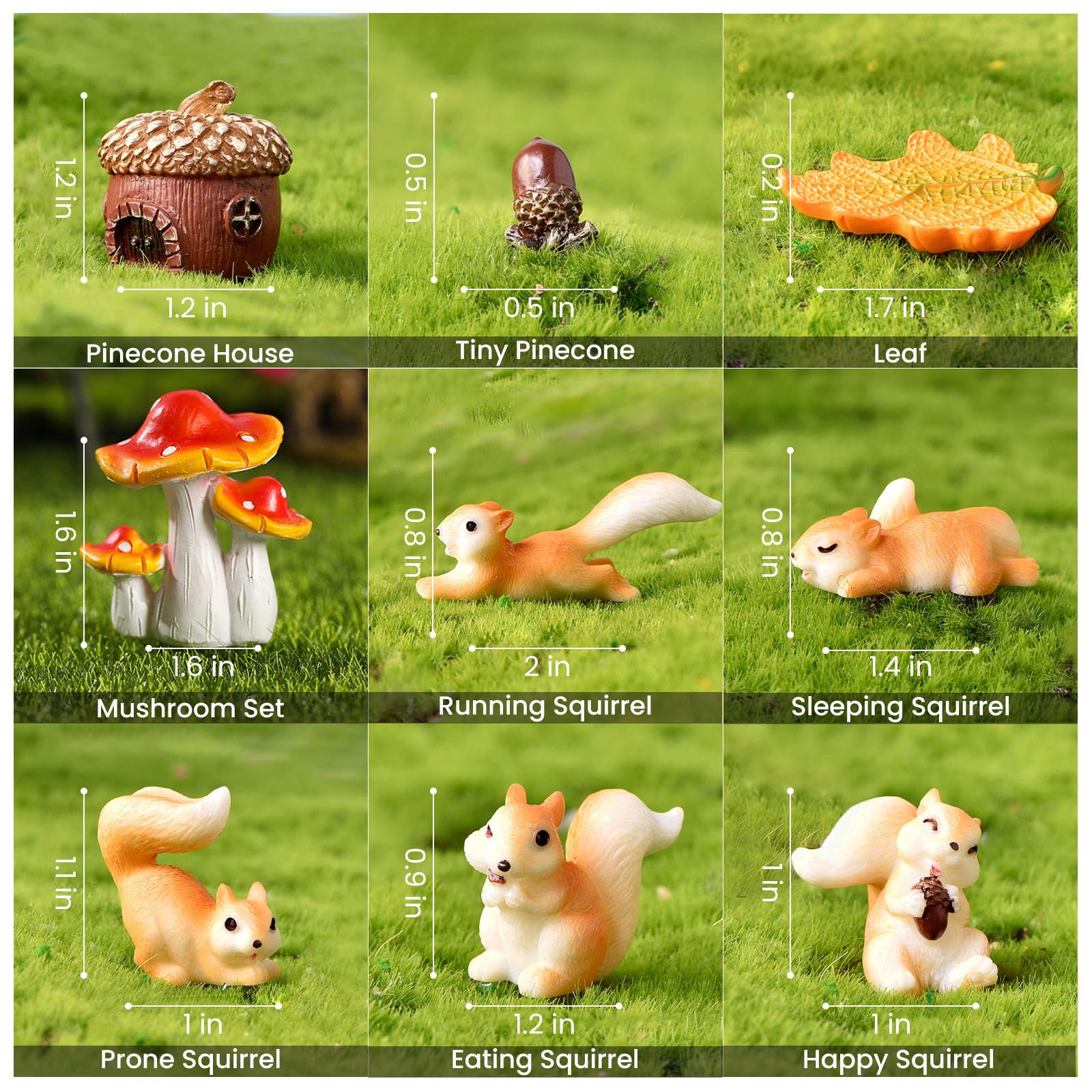 Delighture Fairy Garden Accessories displayed in a garden