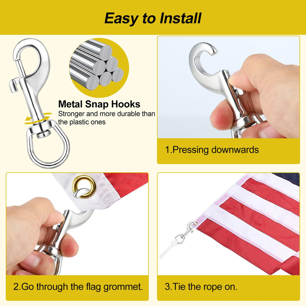 DELSWIN Flag Clip in use for scuba diving gear