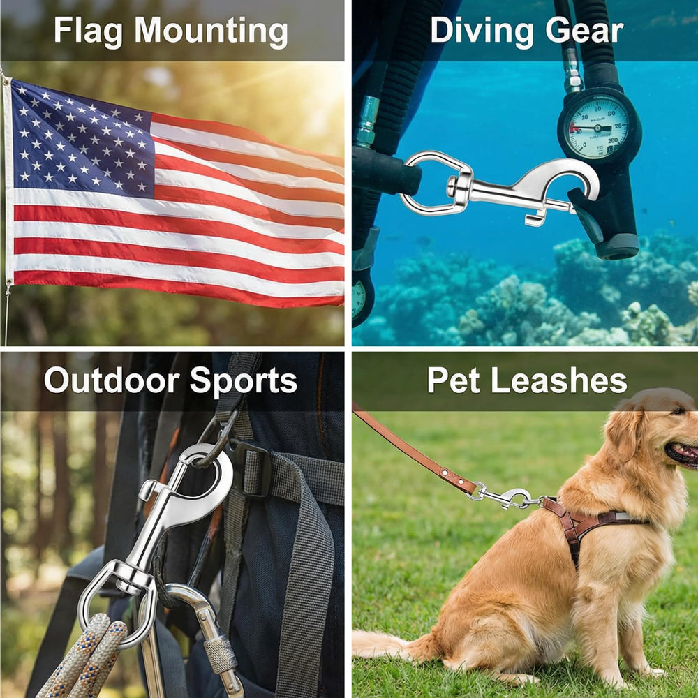 DELSWIN Flag Clip showing 316 stainless steel construction