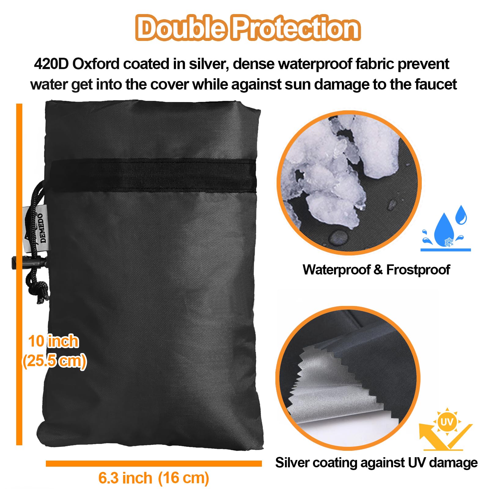 DEMEDO Outdoor Faucet Cover packaging