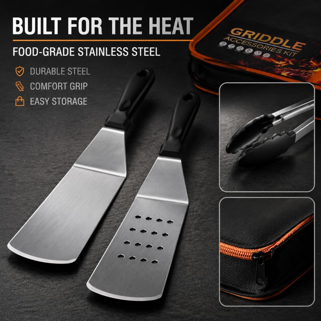 Demiwise grilling tools organized in thick Oxford carry bag