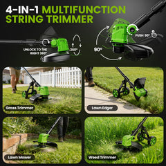 denqir cordless trimmer with two 3000mAh batteries and charger