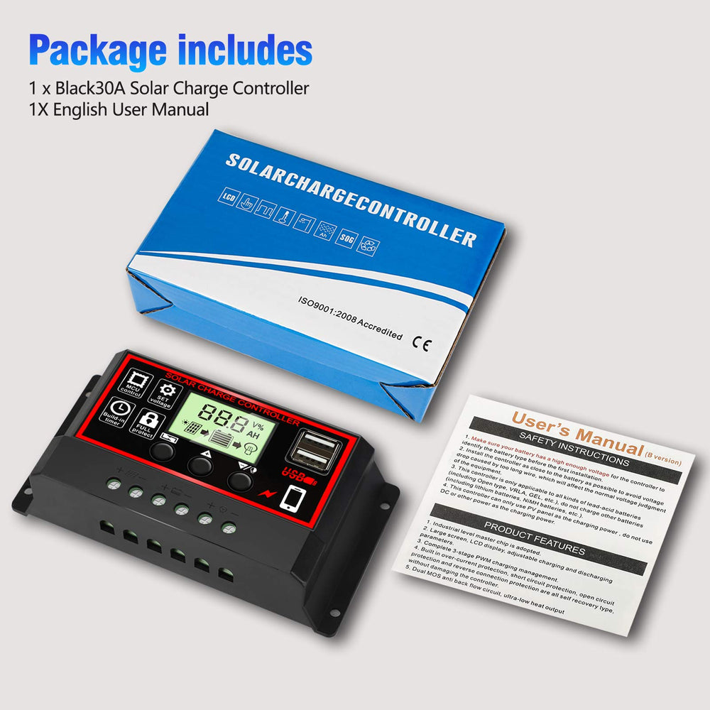 Depvko Solar Charge Controller with battery connections