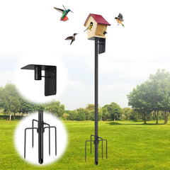 DEROFIT Bird House Pole 60 inch front view