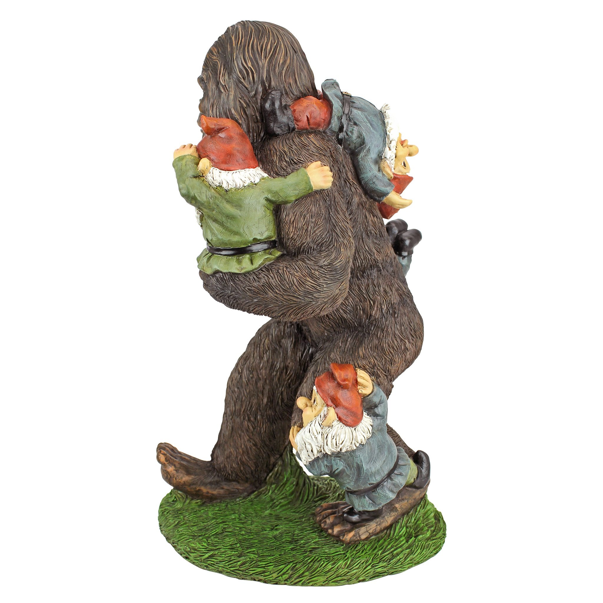 Design Toscano Bigfoot Yeti Garden Statue in garden setting