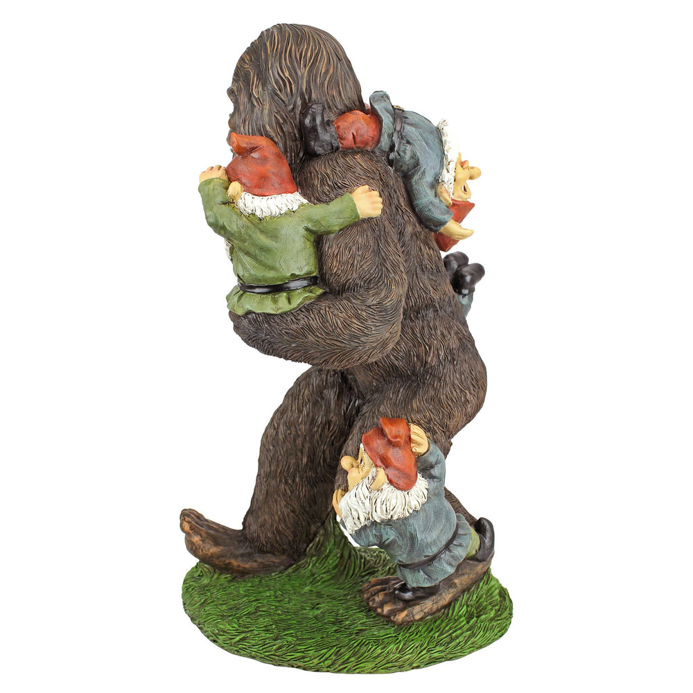 Design Toscano Bigfoot Yeti Garden Statue in garden setting