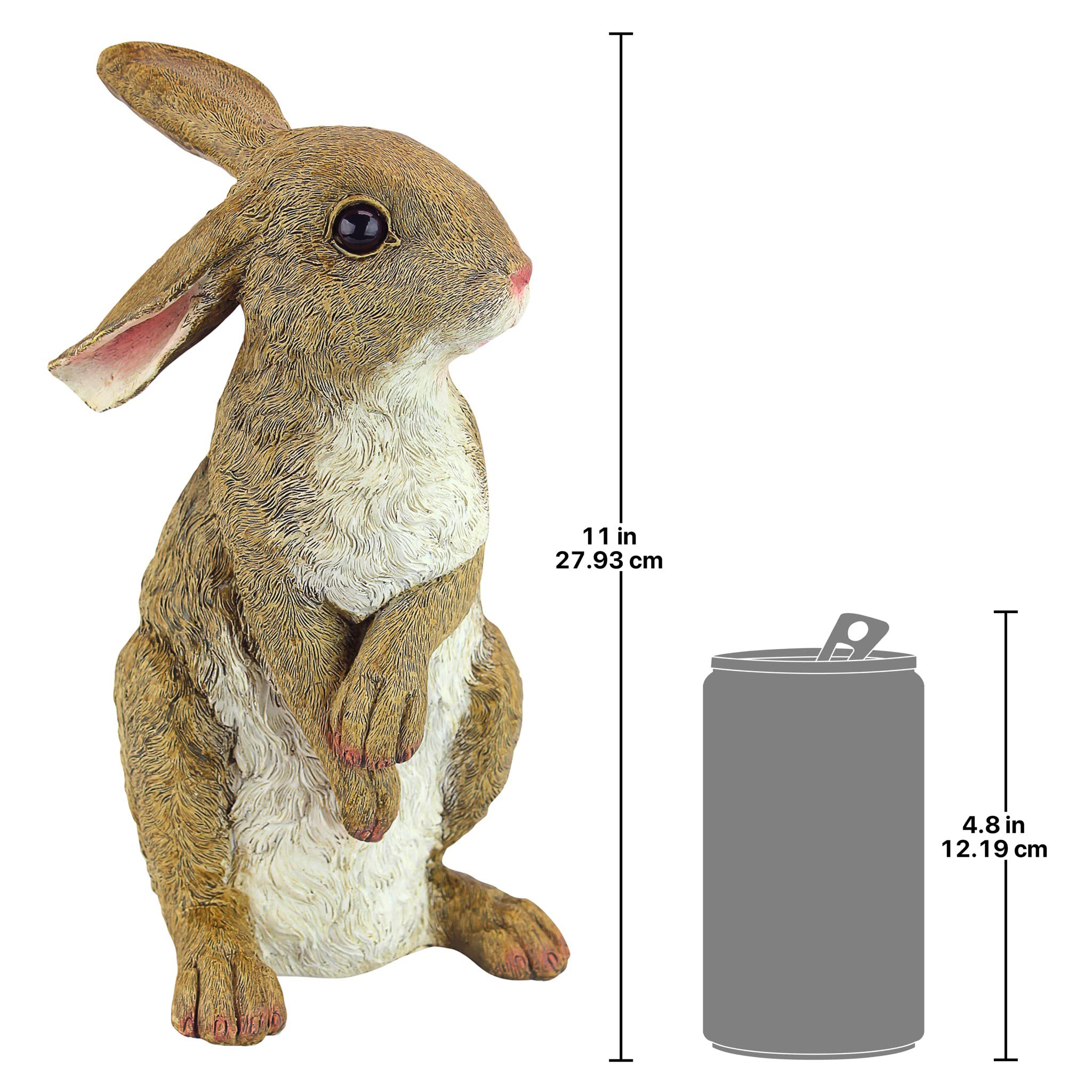 Design Toscano Hopper the Bunny statue in outdoor garden setting