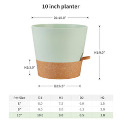 Detachable deep tray for FaithLand self watering planter