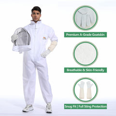 Detachable fencing veil of ANDES Bee Suit for ventilation