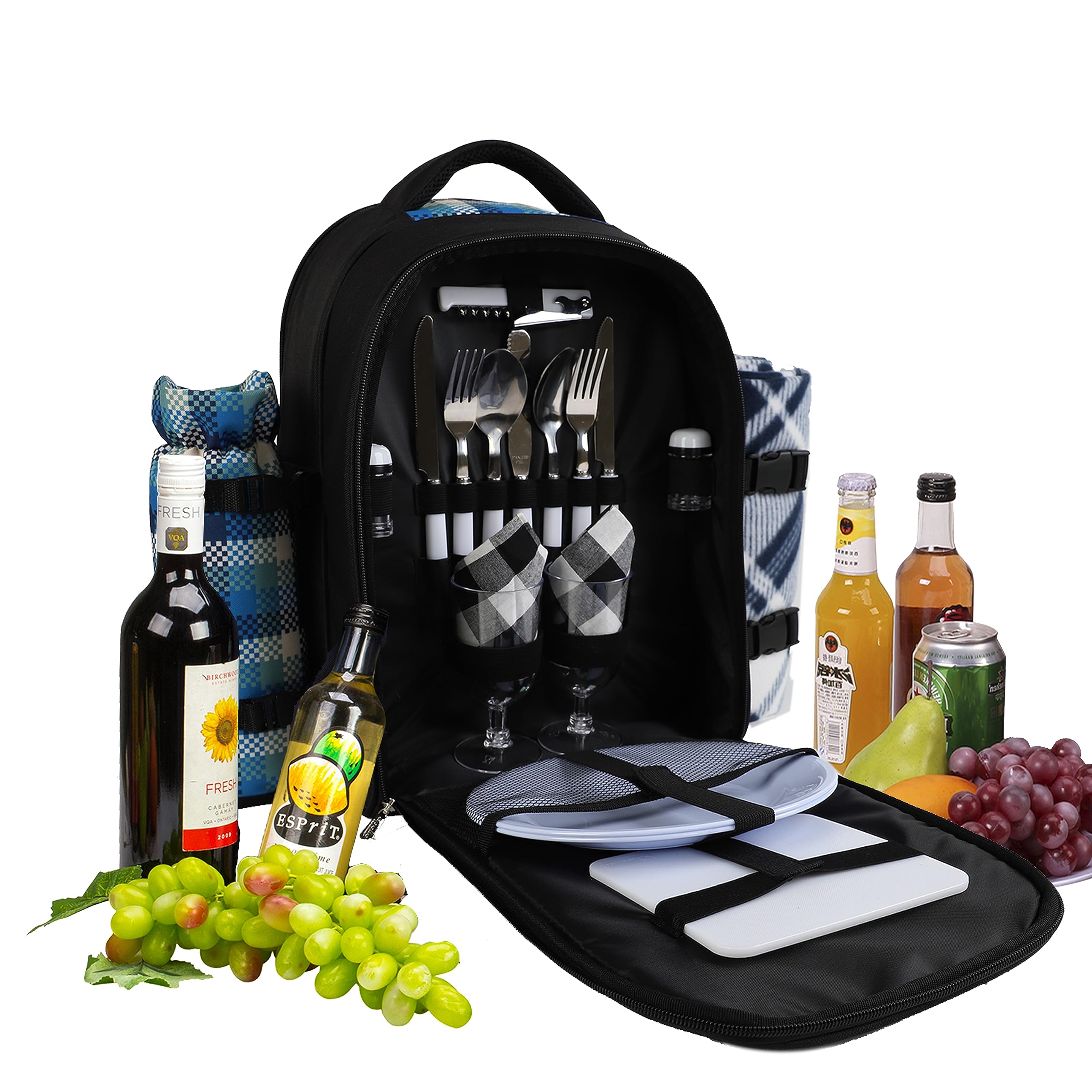 Detachable insulated wine cooler of the apollo walker Picnic Backpack