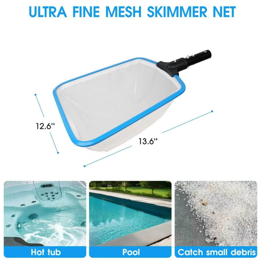 Detachable round pool brush with wavy bristles