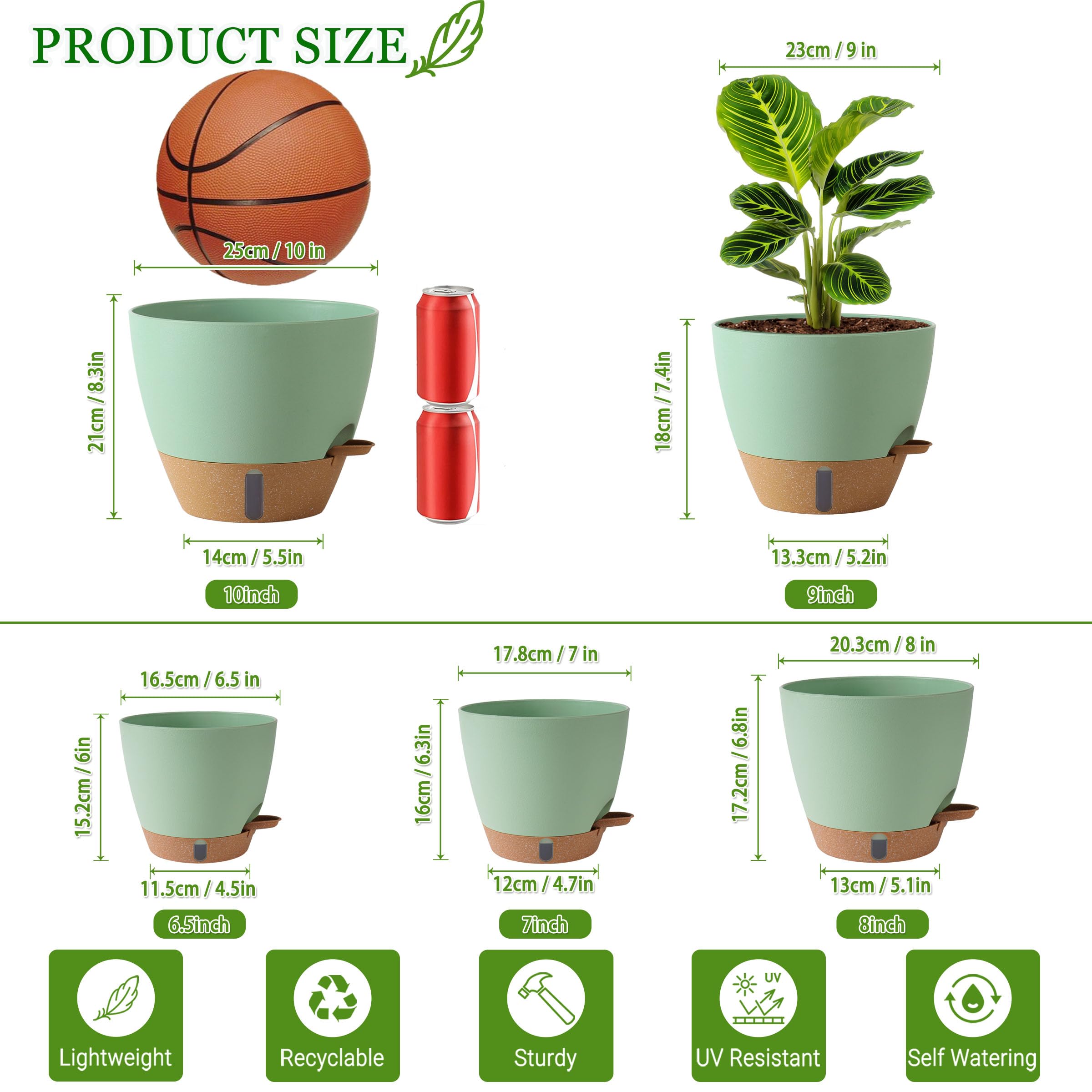 Detachable saucer tray included with Fielda planter