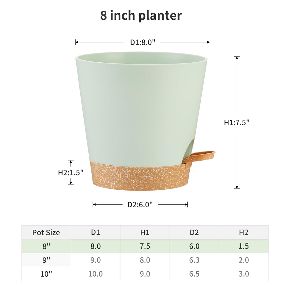 Detachable tray of FaithLand Self Watering Planter Pot