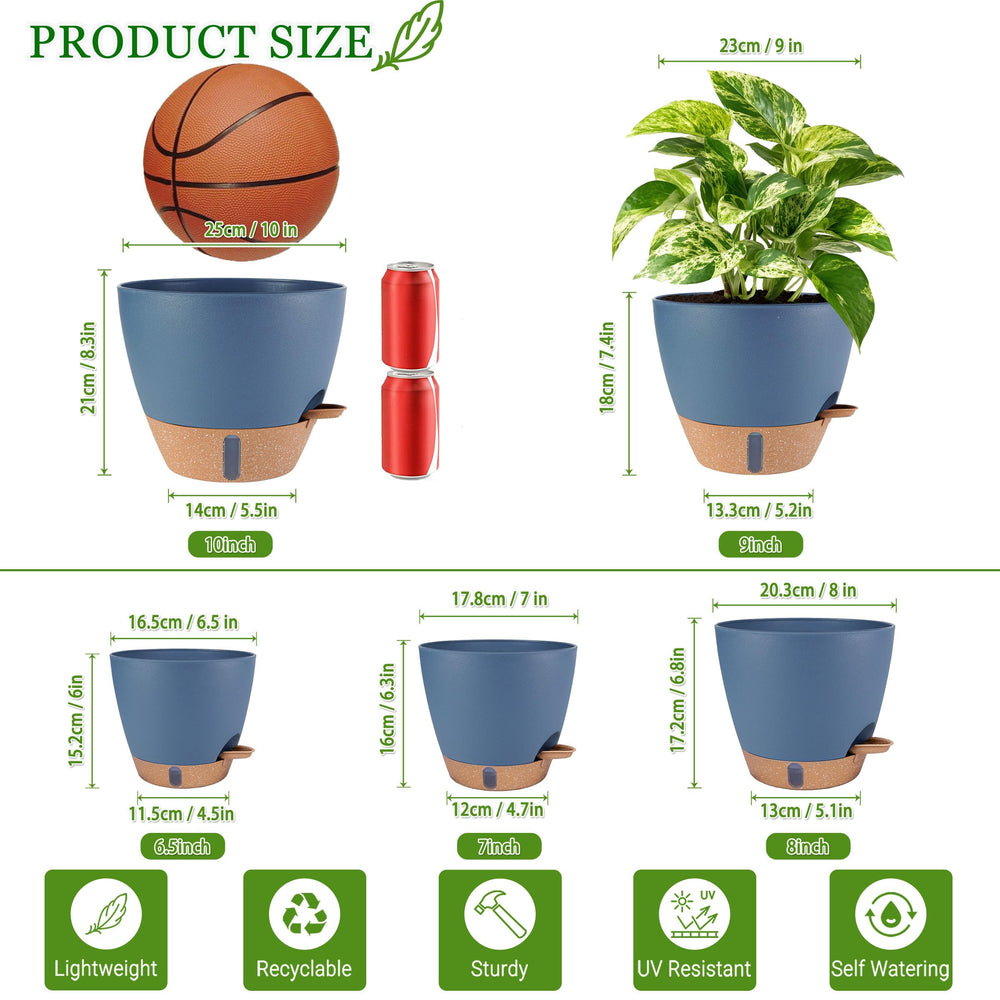 Detachable tray of Fielda self-watering pot for easy cleaning