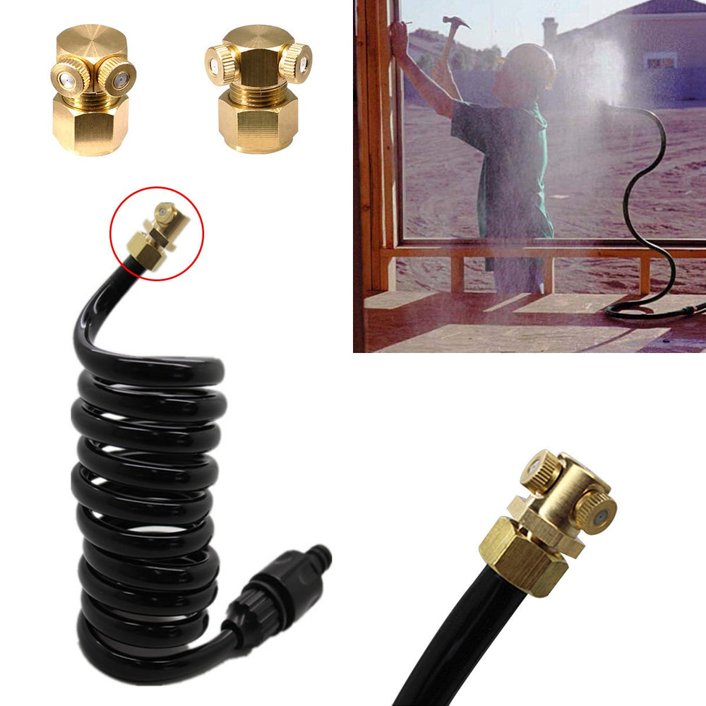 Detail of Aootech misting nozzle threads for installation