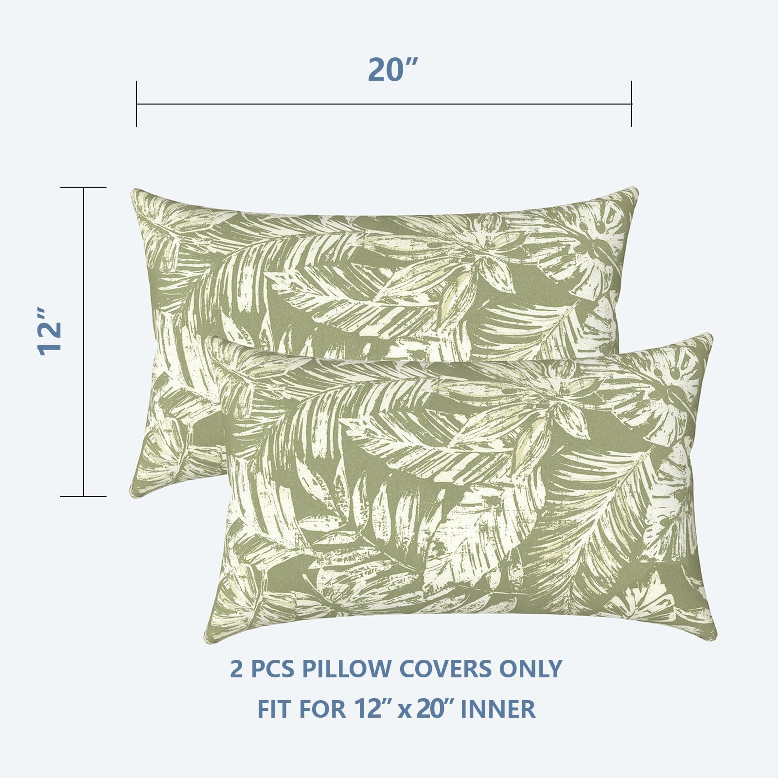 Detail of LVTXIII Outdoor Lumbar Pillow Cover zipper closure