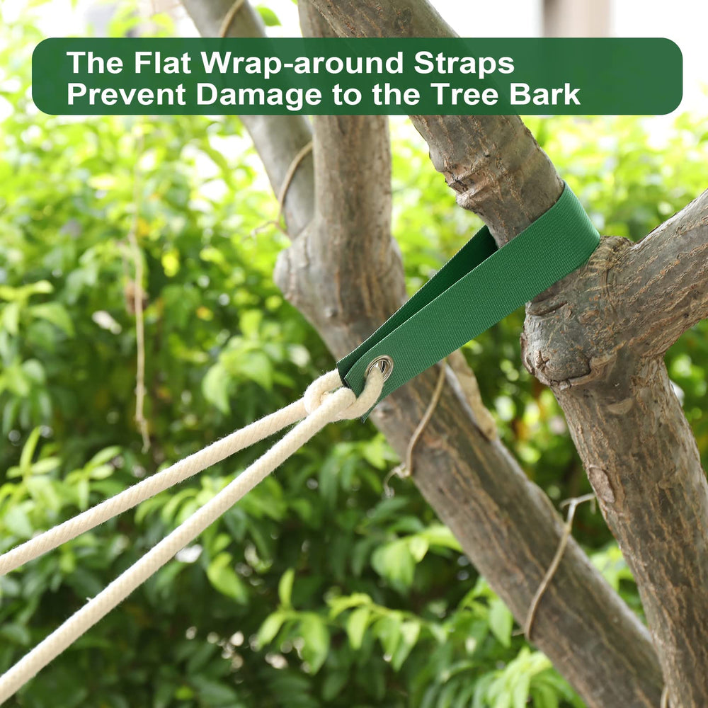 Detail of the buckles on Jevrench tree straps