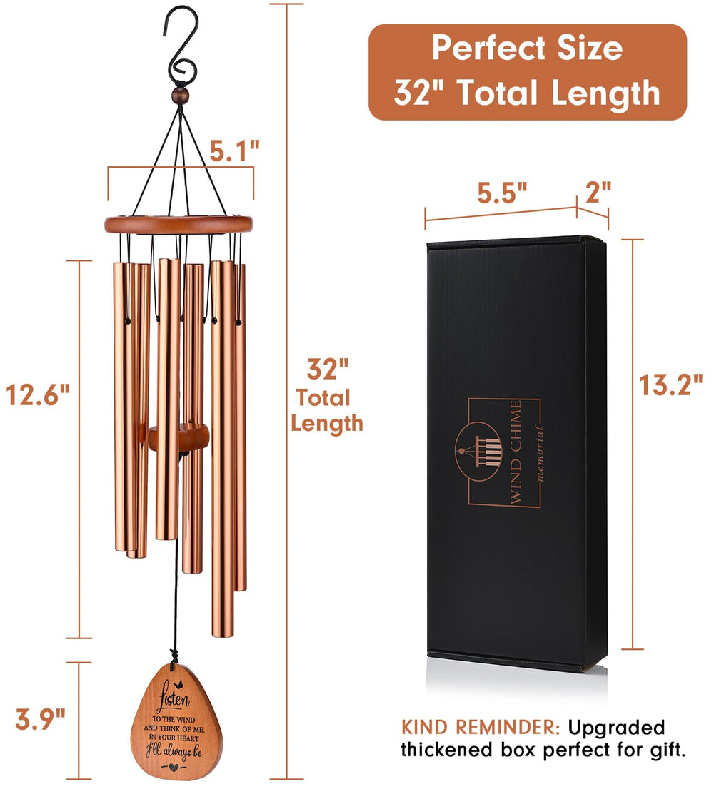 Detailed view of AMBOBE Memorial Wind Chimes sail with message