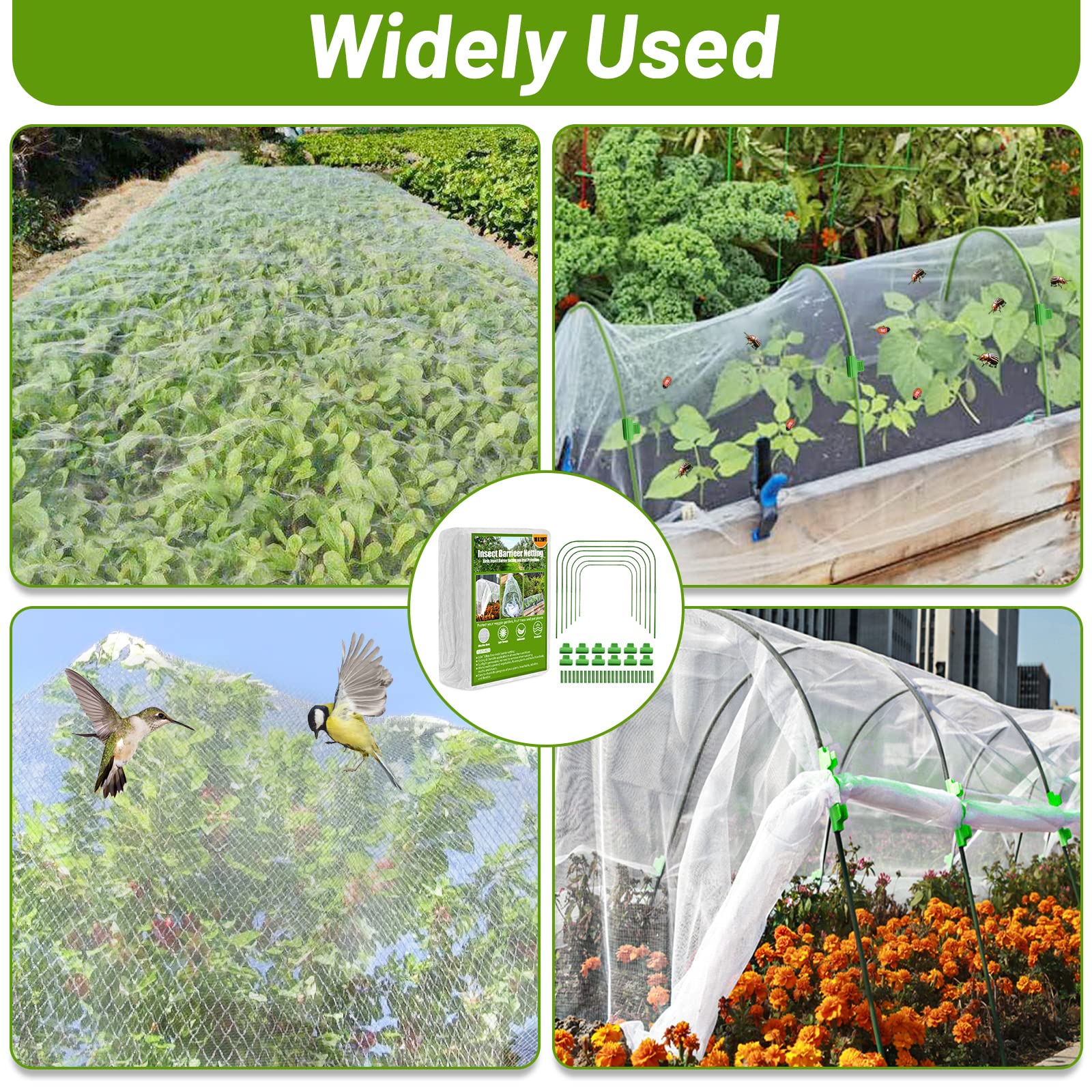 Detailed view of Cludoo garden netting texture