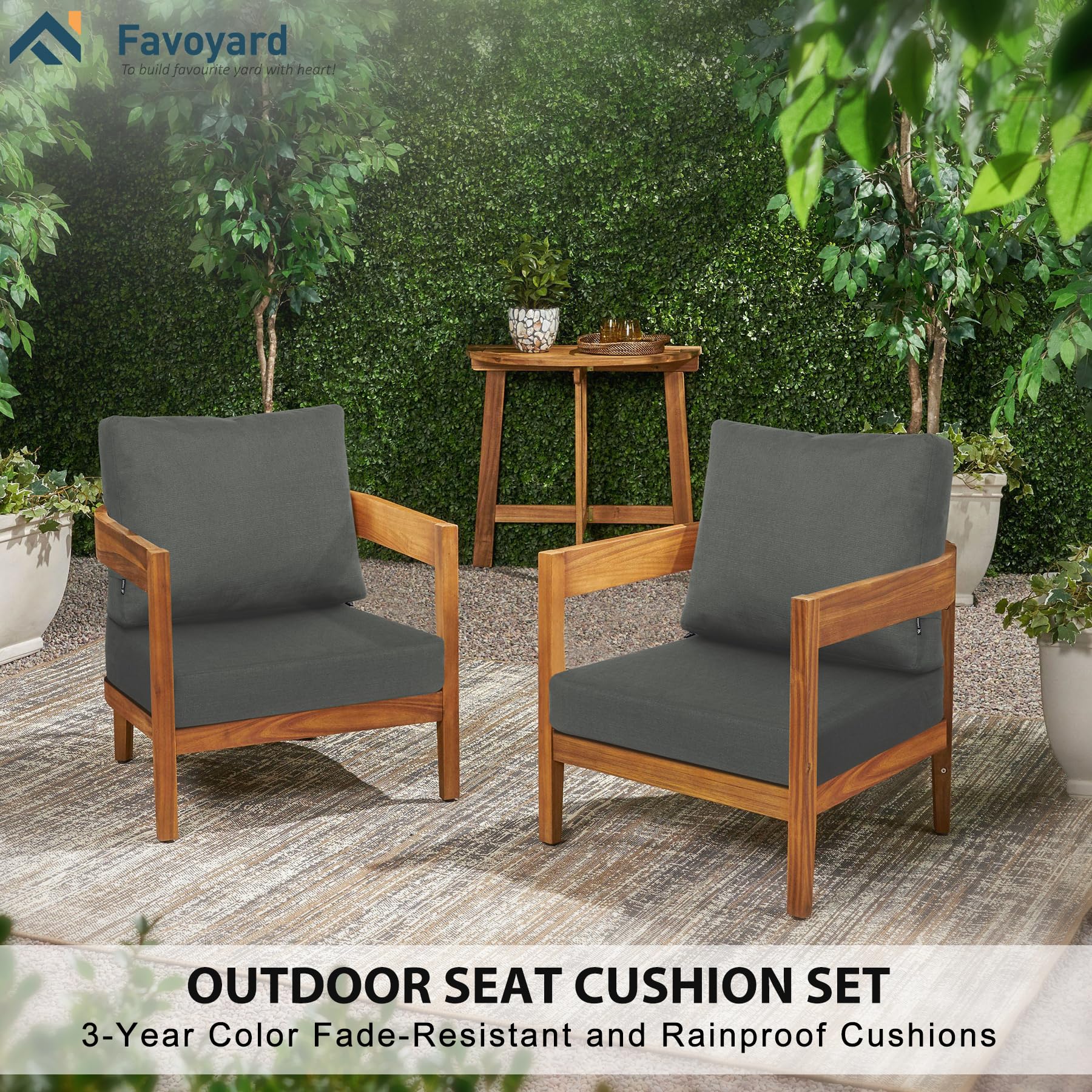 Detailed view of Favoyard cushion stitching and fabric