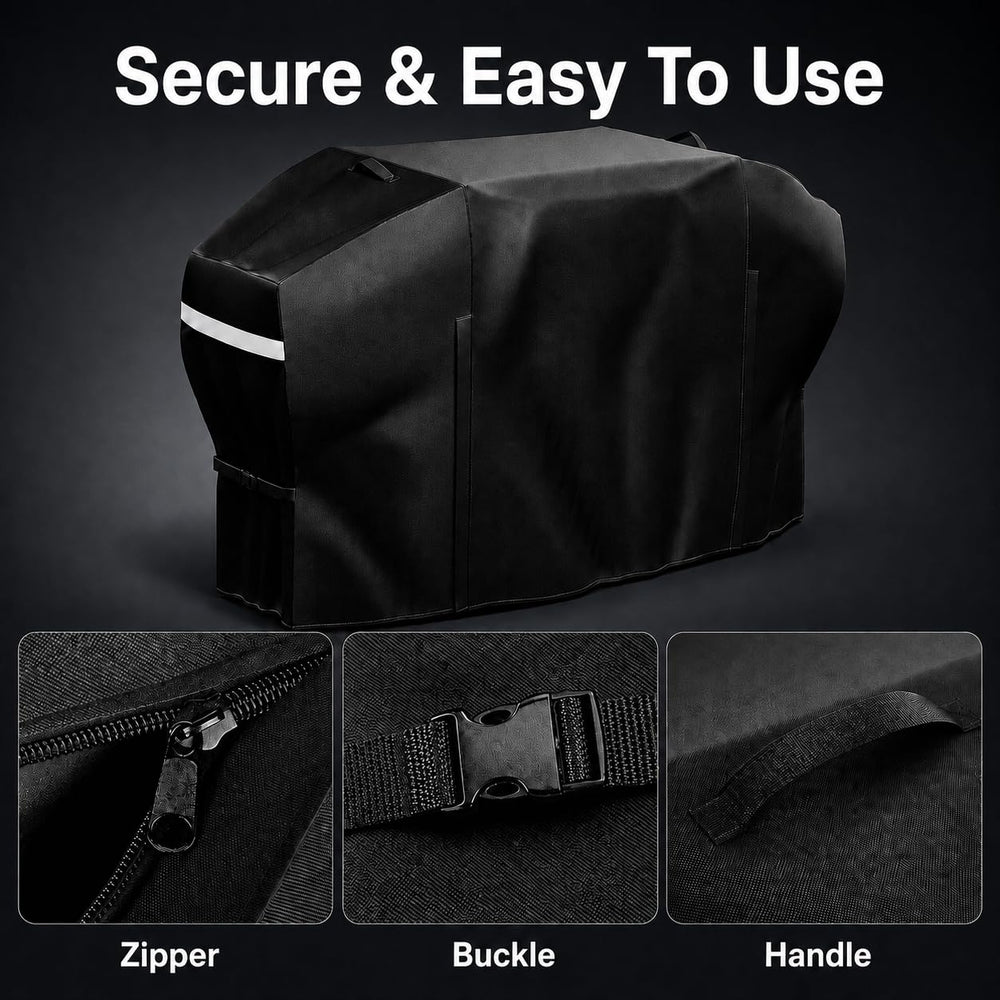Detailed view of GRISUN griddle cover stitching