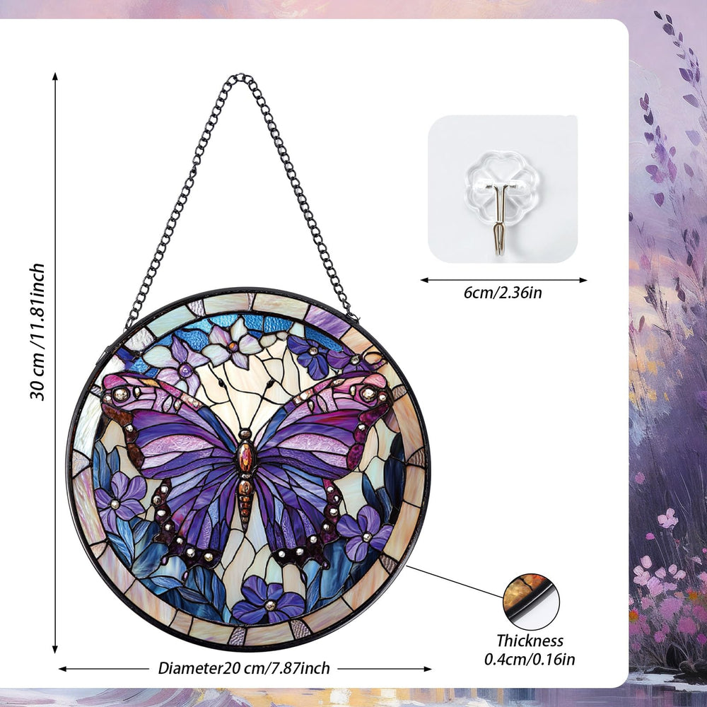 Detailed view of Rngmsi butterfly suncatcher with flowers