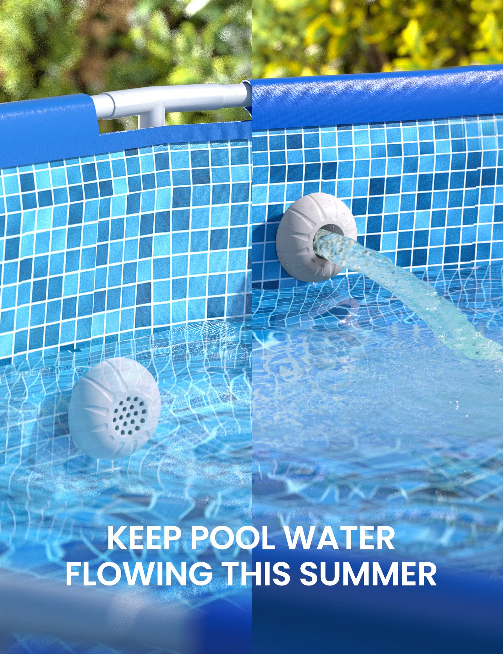 Detailed view of SUMMERBUDDY pool plunger valve