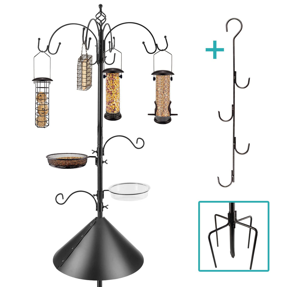 Detailed view of the feeding hooks on the MIXXIDEA Bird Feeder