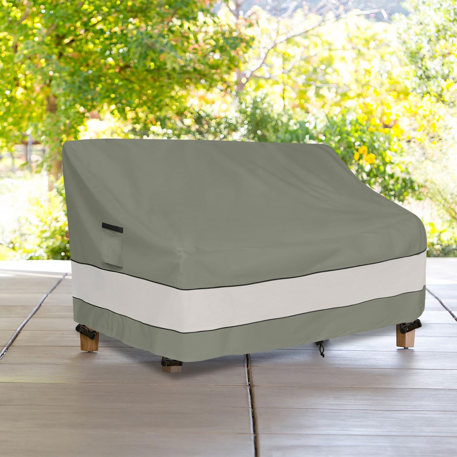 Detailed view of the material of Aacabo Outdoor Sofa Cover