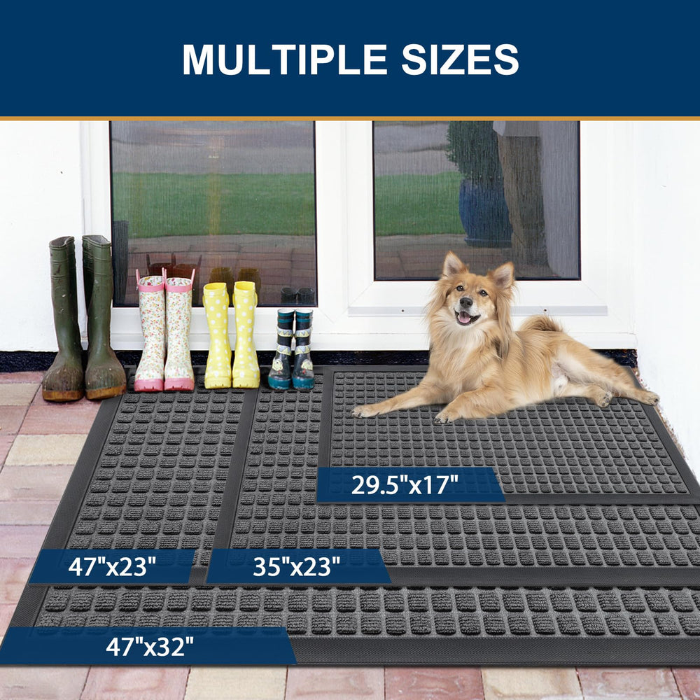 Detailed view of the rubber edge of Smiry doormat