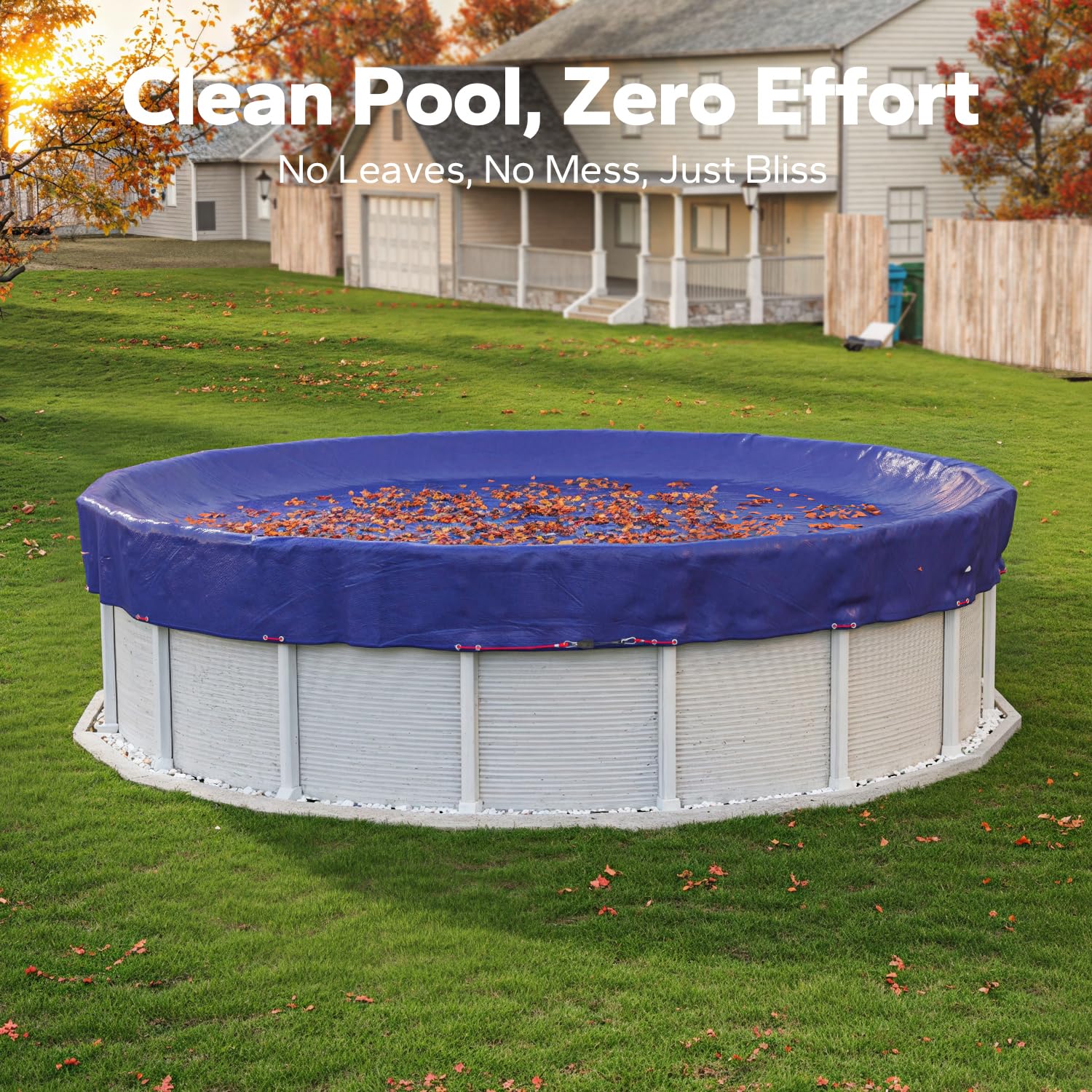Detailed view of the steel cable on the SUMMERBUDDY pool cover