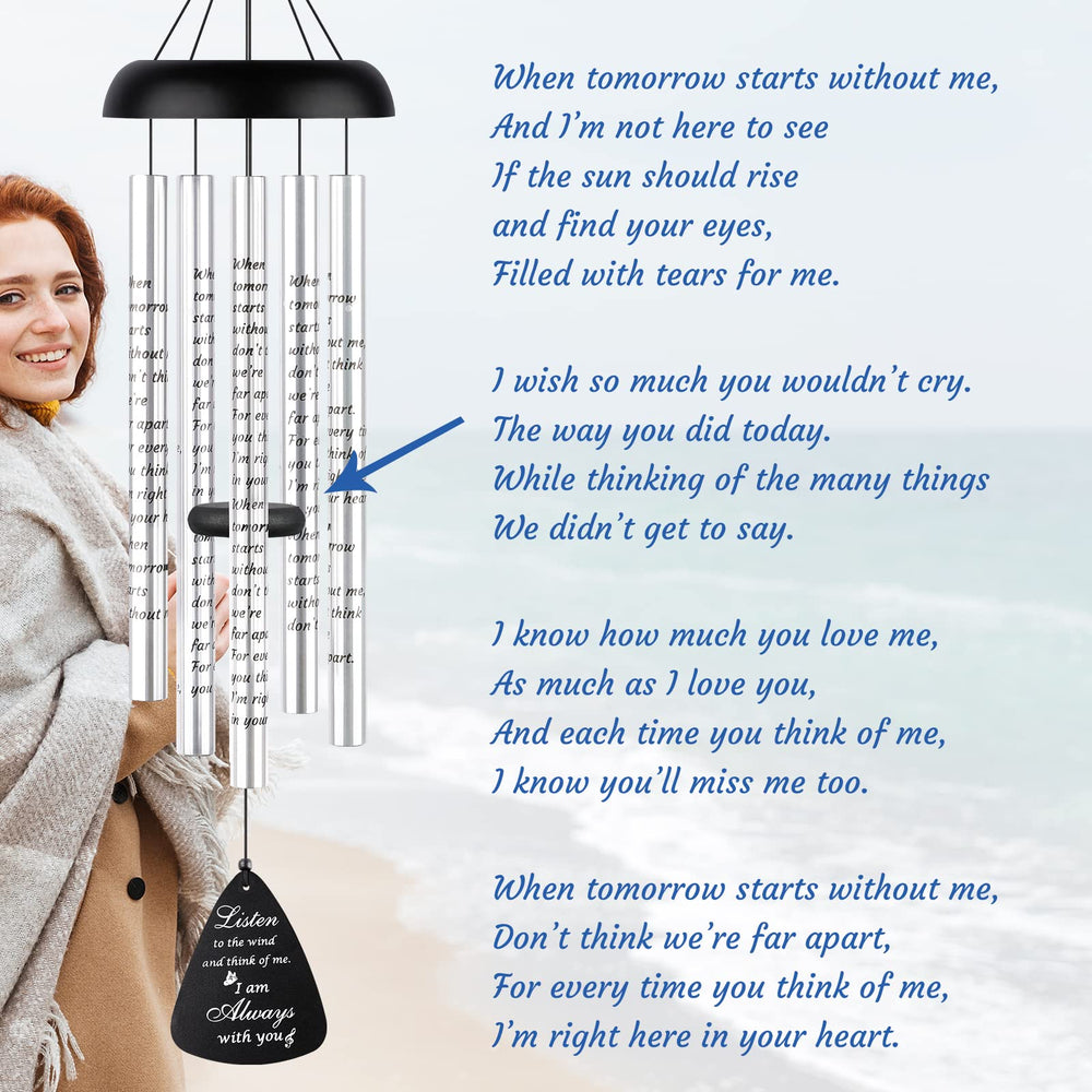 Detailed view of the striker on Fabuday wind chimes for sound adjustment