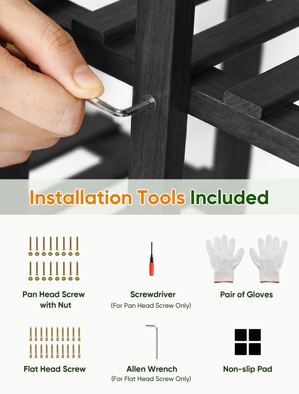 Detailed view of the tiers on ROSSNY plant stand