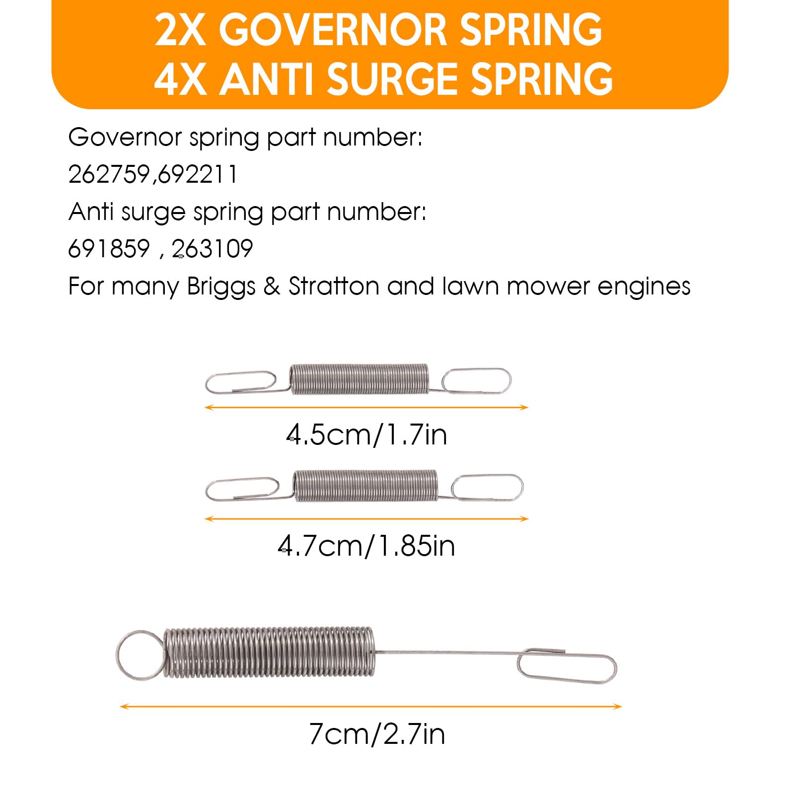 Detailed view of throttle return springs in Kaberalty package