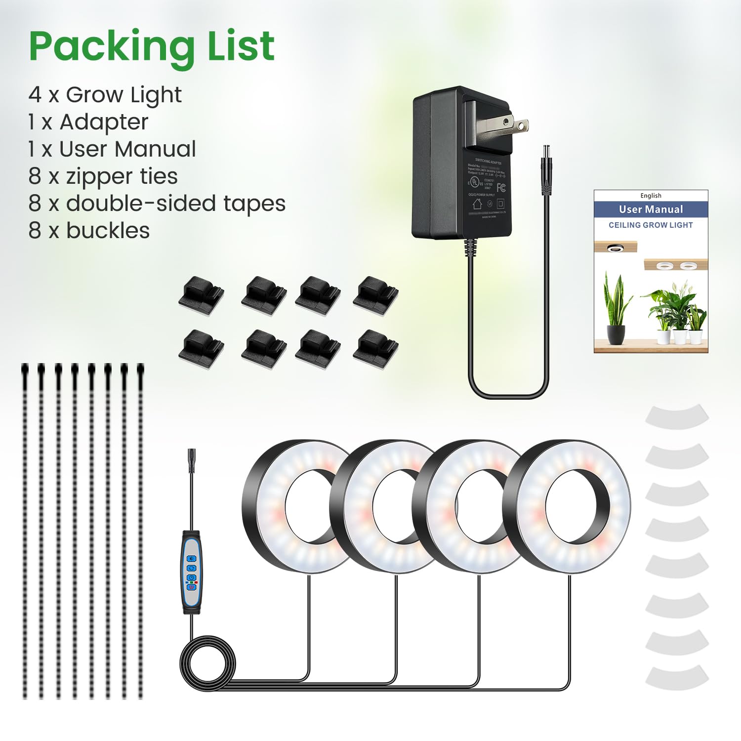 Detailed view of Wiaxulay grow light installation guide