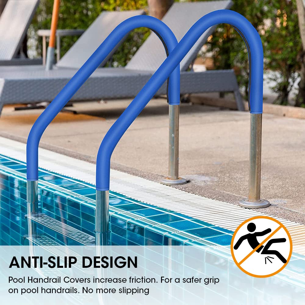 Detailed view of zipper on Pool Handrail Cover