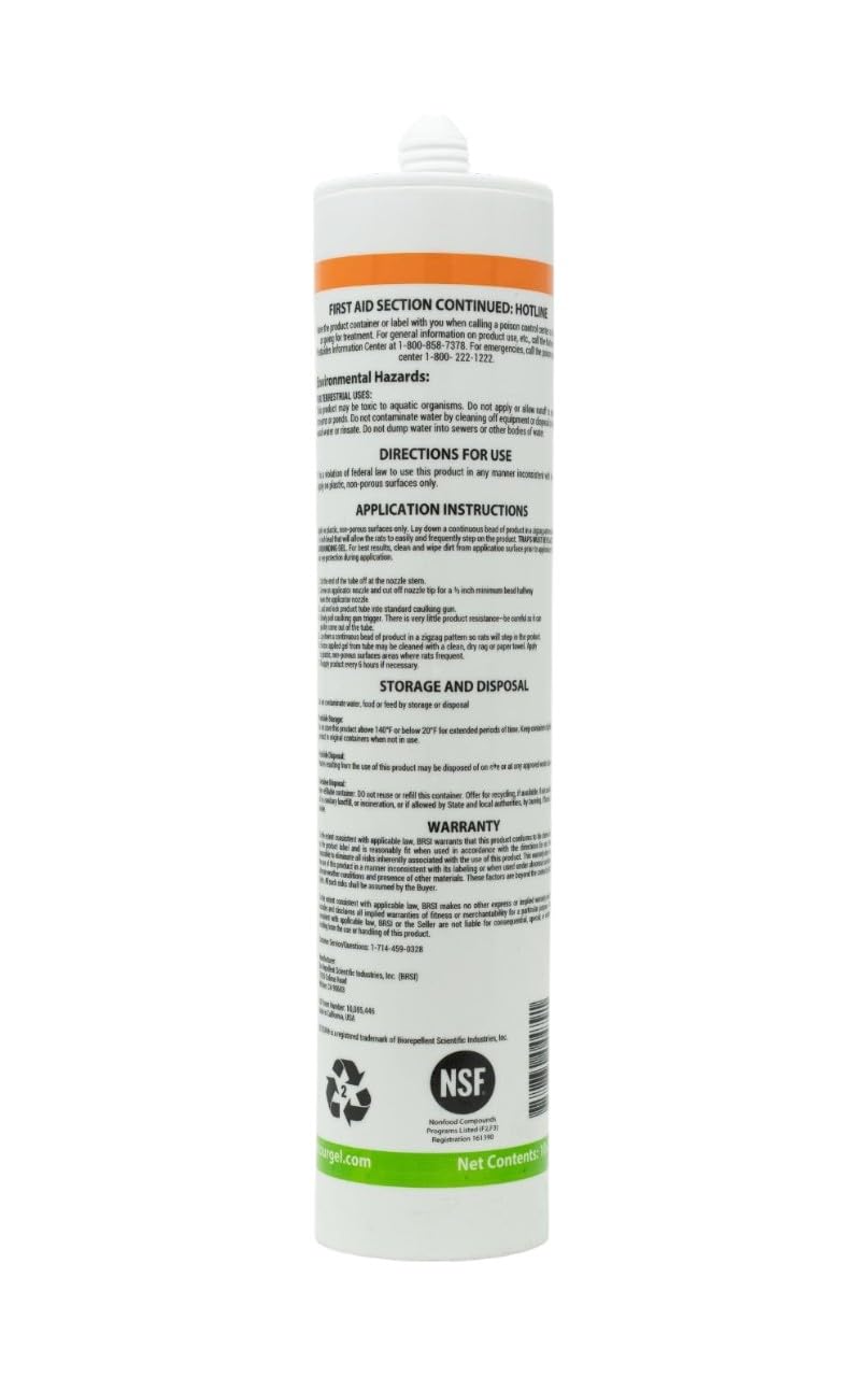 DETOUR Gel Rat Repellent 10 oz tube side view