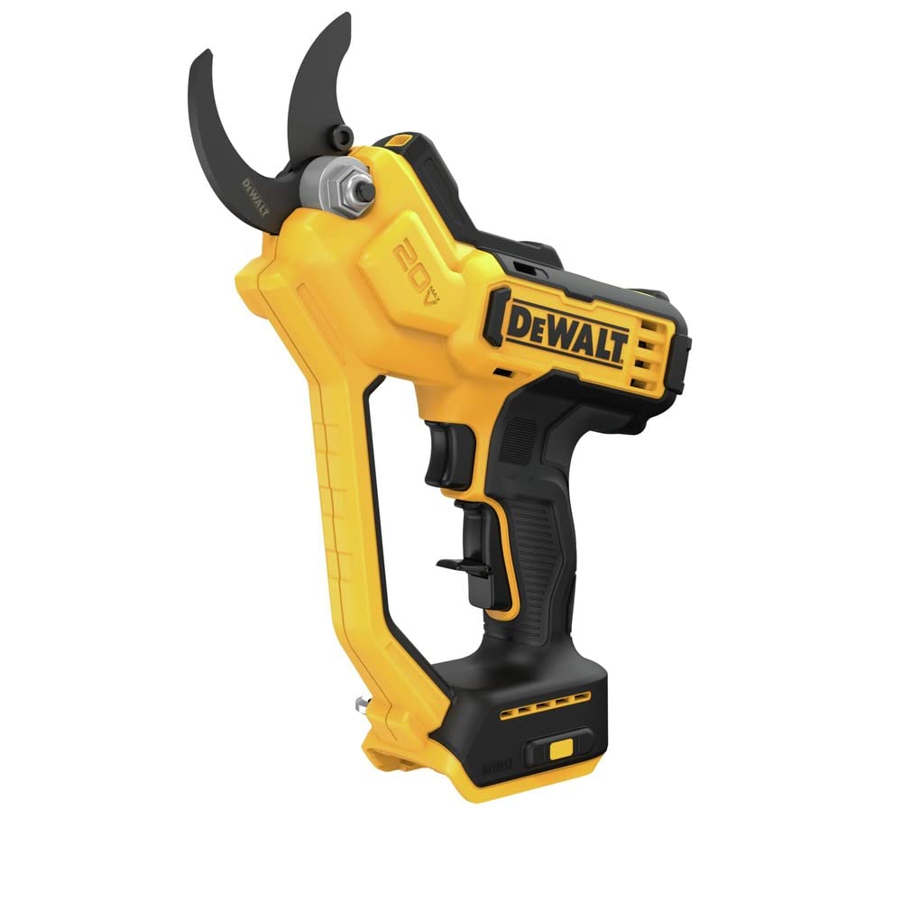 DEWALT 20V MAX Pruning Shears showing LED work light