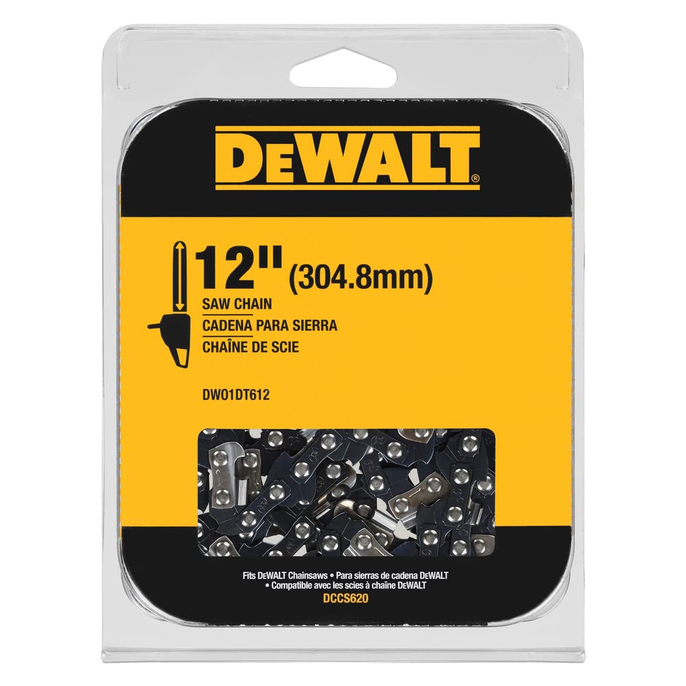 DEWALT Chain Saw Replacement DWO1DT612 12-inch front view