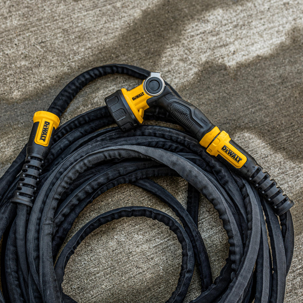 DEWALT garden hose black and yellow colours