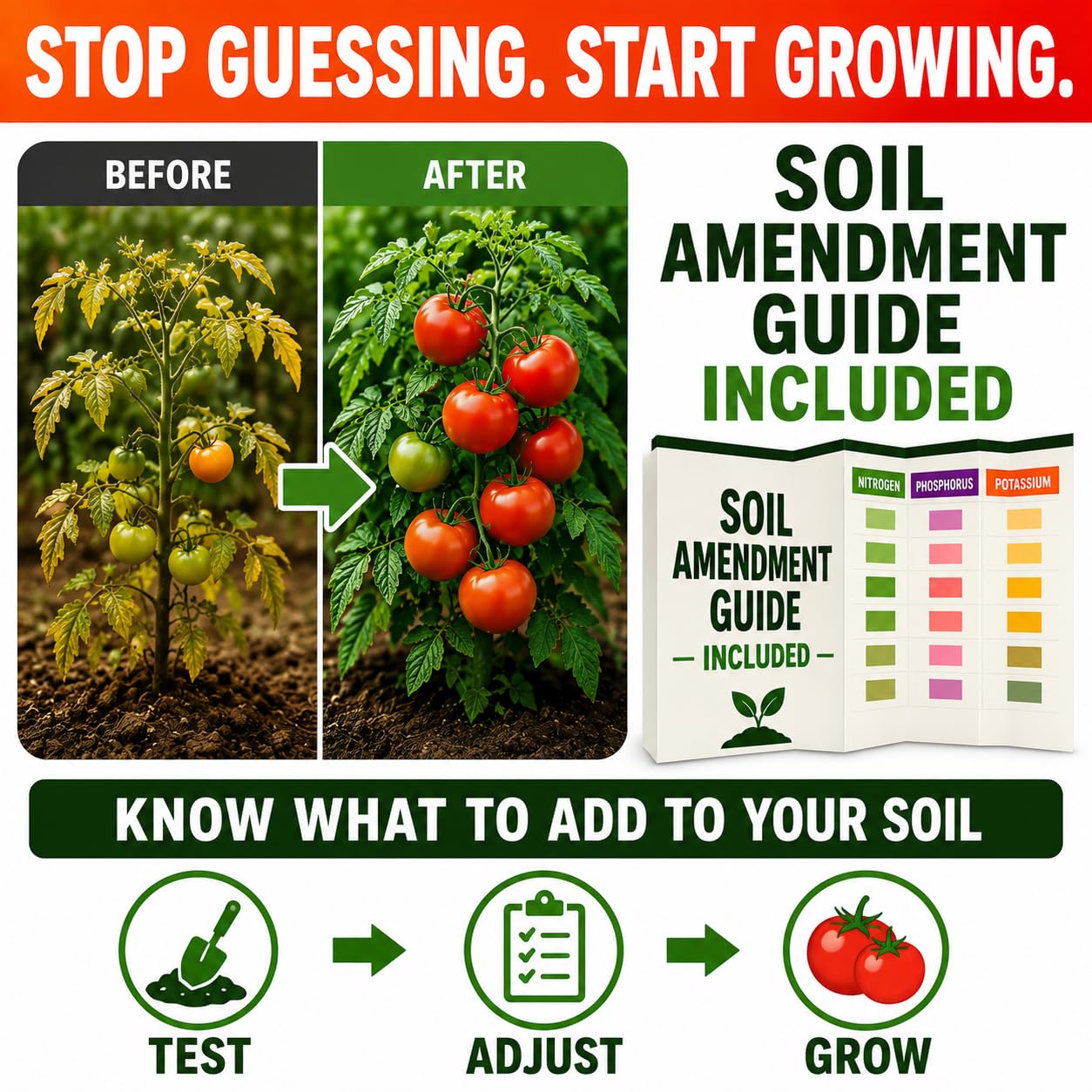 Dewilde Trading Co Soil Test Kit with soil sample