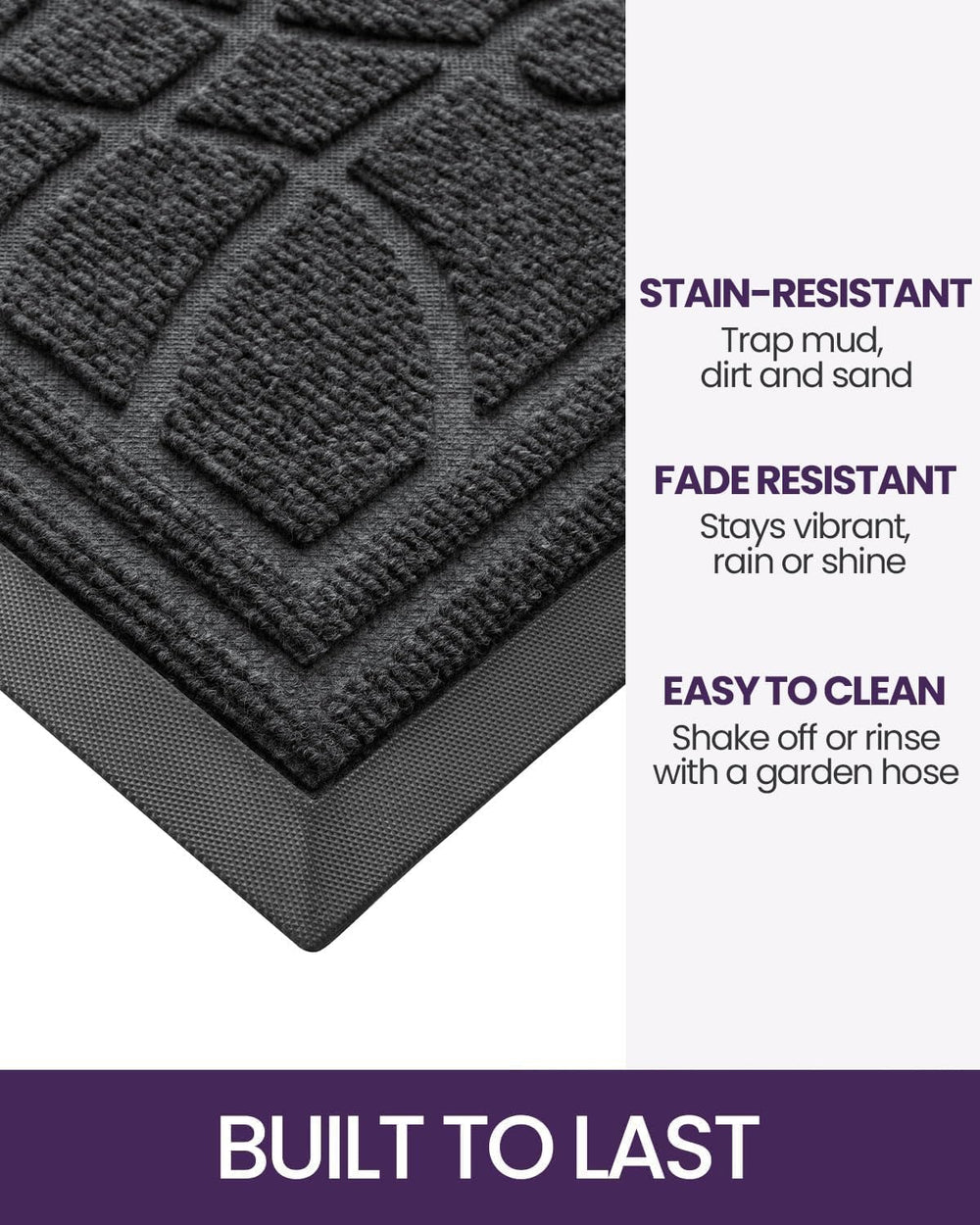 DEXI door mat in outdoor setting with snow