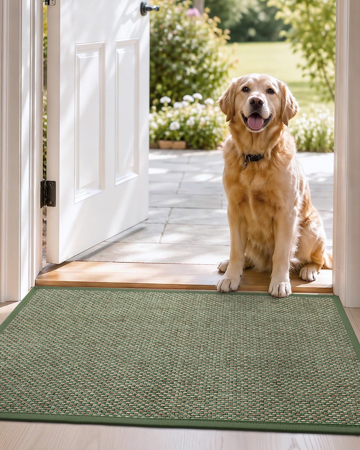 DEXI door mat showing moisture absorbent surface