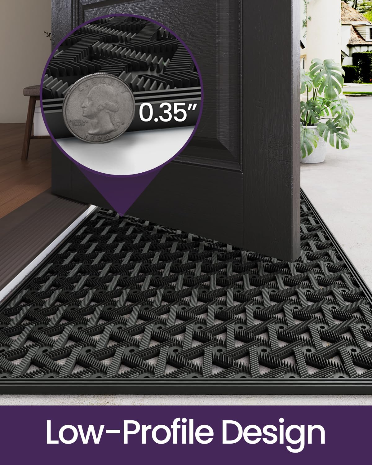 DEXI Doormat showcasing its size and design