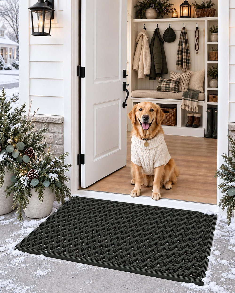 DEXI Doormat showing non-slip backing