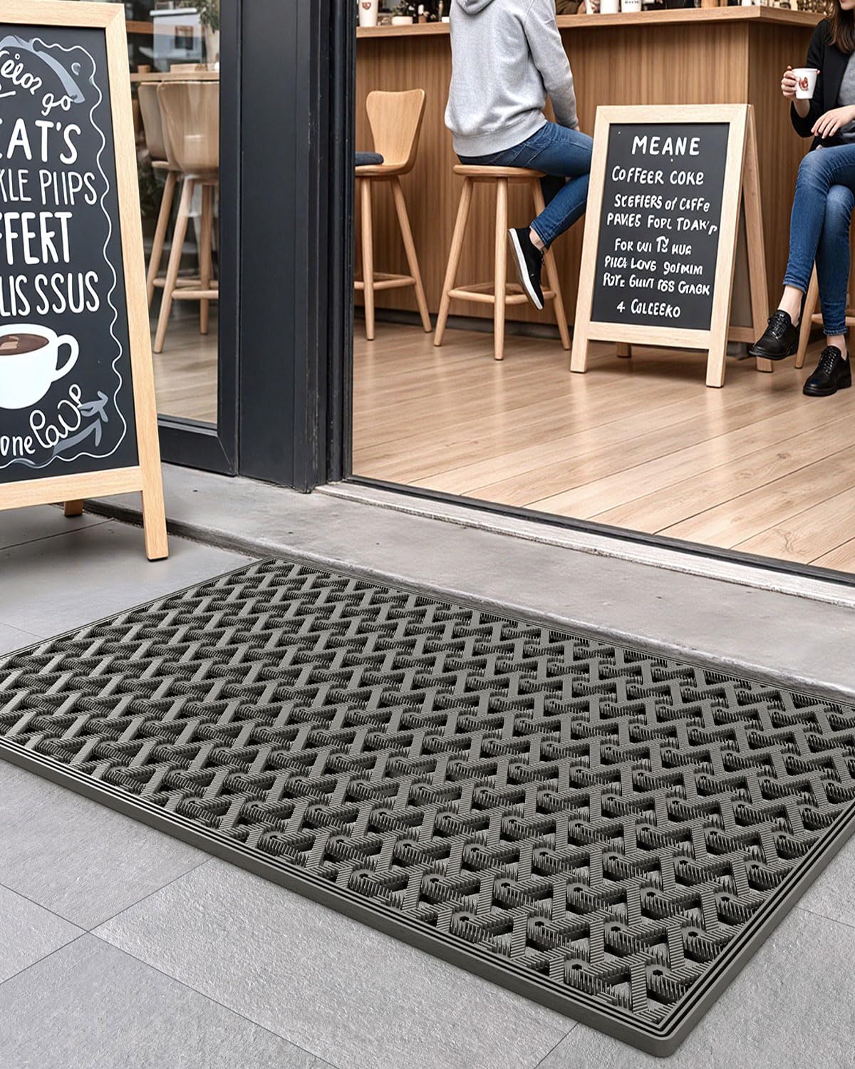 DEXI doormat showing non-slip backing